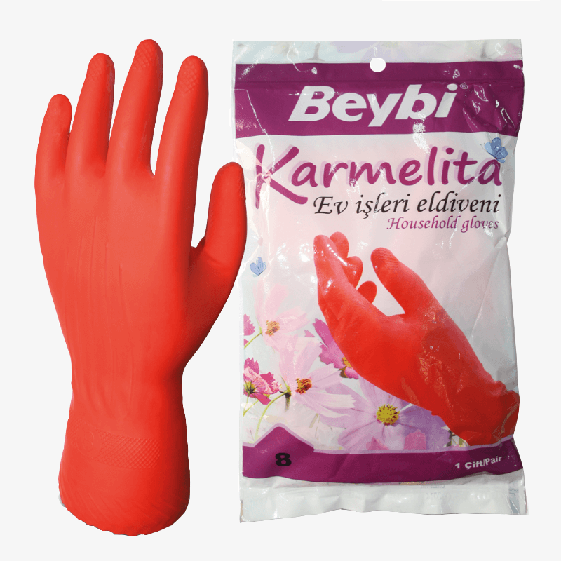 Karmelita - Beybi Lateks Ev Tipi Eldivenler - 1