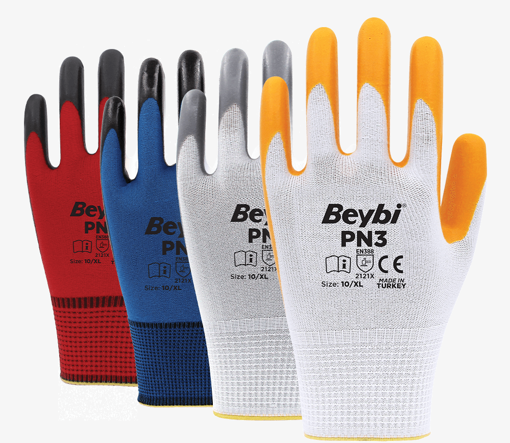 Pn7 Flex - Beybi Polyester Astarlı Nitril Kapl El - Beybi